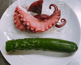 超簡単！タコときゅうりだけの酢の物作り方1写真