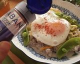 温野菜サラダと目玉焼きのっけご飯作り方10写真