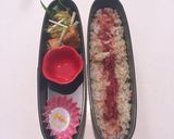 春のガーリー海苔弁当 簡単 4月弁当作り方2写真
