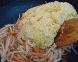節約!もやしと豆苗の味噌バター和風炒飯作り方8写真