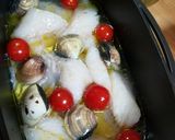 糖質オフ♪白身魚のアクアパッツア★作り方2写真
