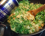 節約！もやしと豆苗の味噌バター和風炒飯作り方10写真