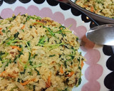 節約！もやしと豆苗の味噌バター和風炒飯作り方11写真
