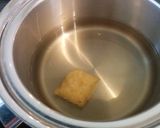 蕨の大葉とにんにく味噌出汁浸し作り方1写真