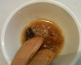 蕨の大葉とにんにく味噌出汁浸し作り方3写真