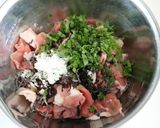 お弁当に☺️大葉と塩昆布の豚こまボール作り方1写真