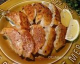 カットレモンを餃子にかける作り方4写真