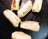 スモークチーズ餃子皮焼き作り方3写真