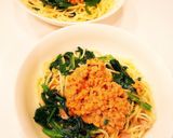 セルバチコ(ルッコラ)の納豆パスタ作り方5写真