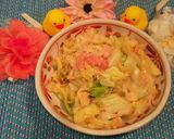 春キャベツとたらこのズボラ炒め煮びたし風作り方6写真