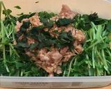 簡単！レンジで豆苗のツナ梅しそ和え作り方4写真