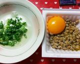 夜食に!ご飯がなくても卵納豆!作り方1写真