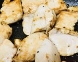 下ゆでブロッコリーと鶏肉の中華みそ炒め作り方2写真