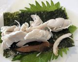 梅ささみの海苔シソ巻き！作り方6写真