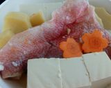 レンジで出来る！たけのこと赤魚の蒸し物♪作り方1写真
