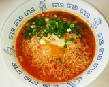 チキンラーメンで［辛ラーメン］風♪作り方3写真