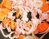 春キャベツたっぷり！干しエビで中華丼作り方2写真
