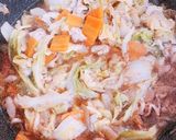 春キャベツたっぷり！干しエビで中華丼作り方4写真