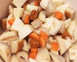 ささっと煮物 蓮根 里芋作り方1写真