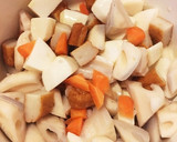 ささっと煮物 蓮根 里芋作り方1写真