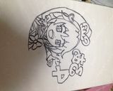 パパ特製！プリキュアバースデーケーキ。作り方2写真