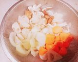 根菜と椎茸の酢豚(酢鶏)作り方3写真