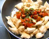 話題入り♪チキンステーキトマト大葉ソース作り方4写真