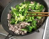 薄切り肉(こま肉)とブロッコリーの炒め物作り方5写真