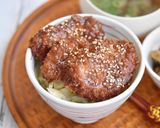 チキンの甘辛ソースカツ丼作り方2写真