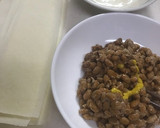 からし醤油で旨っ！☆納豆の三角春巻き作り方3写真