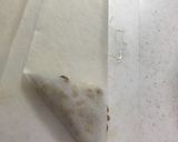 からし醤油で旨っ！☆納豆の三角春巻き作り方5写真