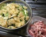 小松菜と豚肉のオイスターソース炒め作り方1写真