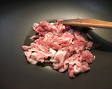 小松菜と豚肉のオイスターソース炒め作り方2写真
