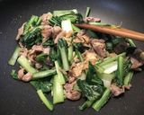 小松菜と豚肉のオイスターソース炒め作り方4写真