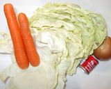 キャベツ人参の蒸し煮♪カレー風味作り方1写真