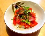 アボカドとスモークサーモンの彩り丼作り方5写真