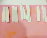 居酒屋さんのはんぺん明太チーズ春巻き♡作り方1写真