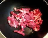 青椒肉絲風のオイスターソースで炒め物作り方3写真