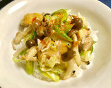 かんたん鶏と長ねぎとしめじのせごはん作り方7写真