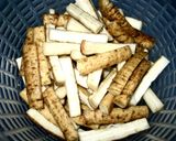 おつまみレシピ♪ごぼうスティック七味風味作り方1写真