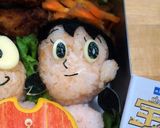 宝島ドラえもん・のび太・しずかちゃん弁当作り方8写真
