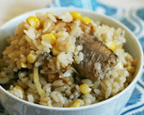 缶詰で簡単！鯖とコーンの炊き込みご飯作り方4写真