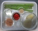 アスパラとたけのこの焼きびたし作り方1写真