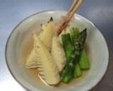 アスパラとたけのこの焼きびたし作り方6写真