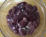 砂糖なし*鶏レバーのバルサミコ酢煮込み作り方3写真
