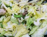鳥胸肉の茹で汁と春野菜の中華丼作り方4写真