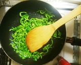 簡単♪常備菜ぴり辛ピーマン味噌作り方2写真