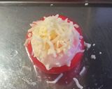 トマトの温泉卵チーズ焼き作り方3写真