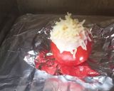 トマトの温泉卵チーズ焼き作り方4写真