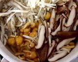きのこと豆苗のお味噌汁作り方2写真